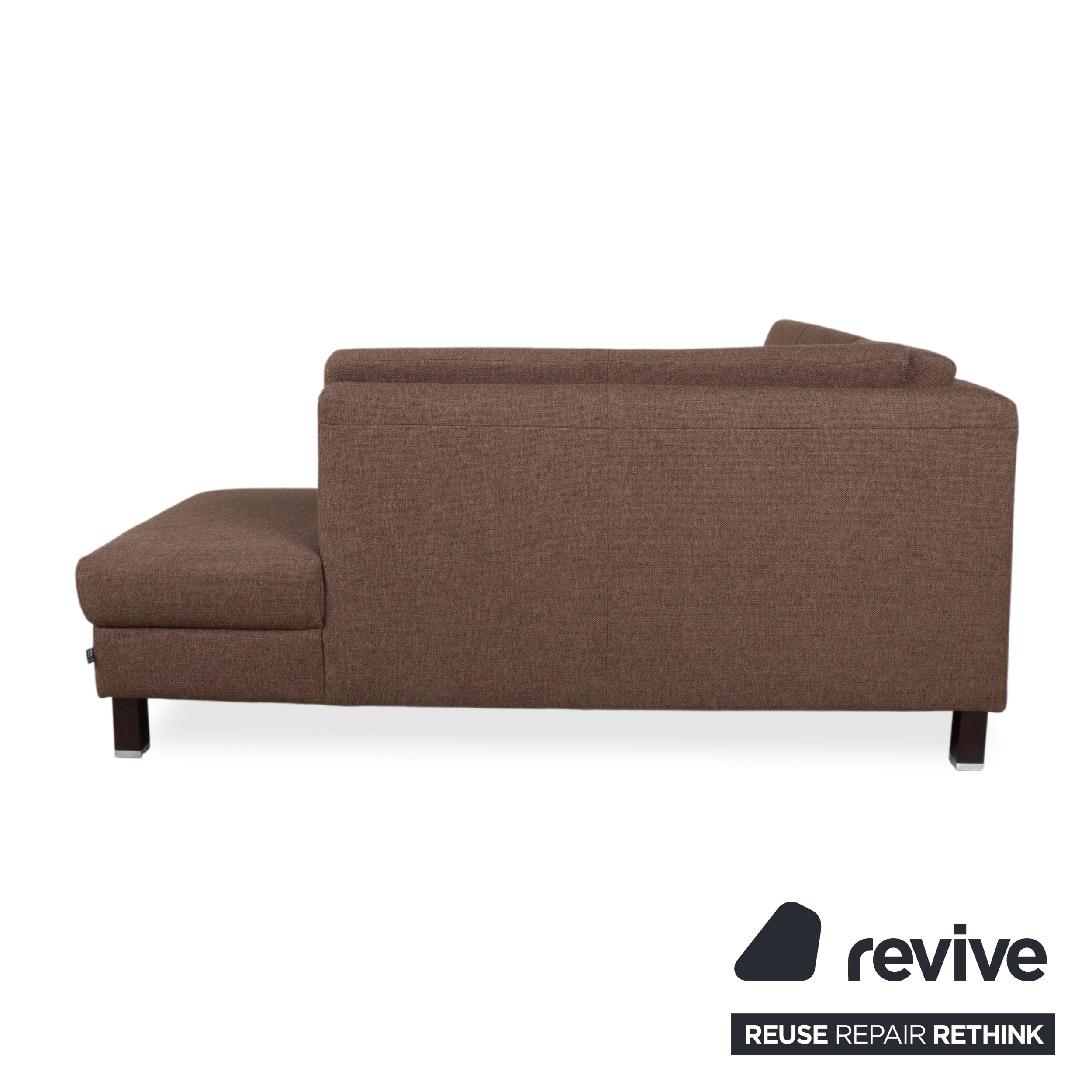 Ewald Schillig Flex Plus Fabric Corner Sofa Brown Manual Function Sofa Couch