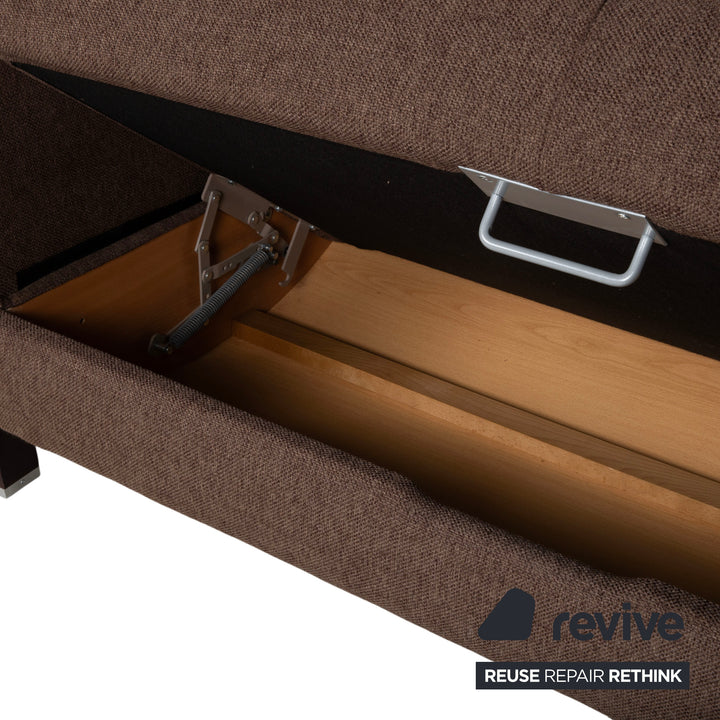 Ewald Schillig Flex Plus Stoff Ecksofa Braun manuelle Funktion Sofa Couch