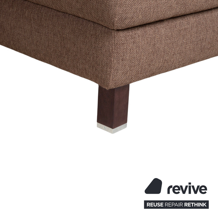 Ewald Schillig Flex Plus Stoff Ecksofa Braun manuelle Funktion Sofa Couch