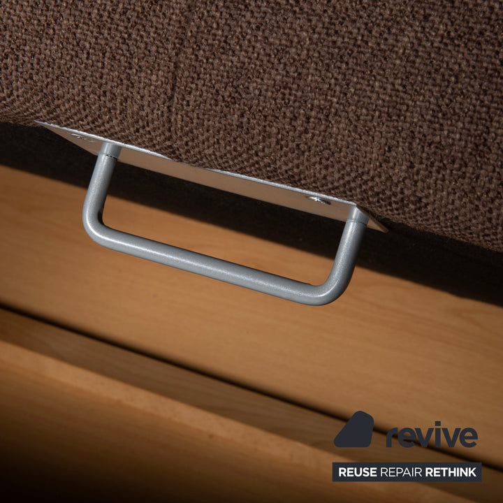 Ewald Schillig Flex Plus Stoff Ecksofa Braun manuelle Funktion Sofa Couch