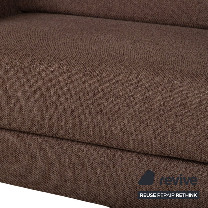 Ewald Schillig Flex Plus Stoff Ecksofa Braun manuelle Funktion Sofa Couch