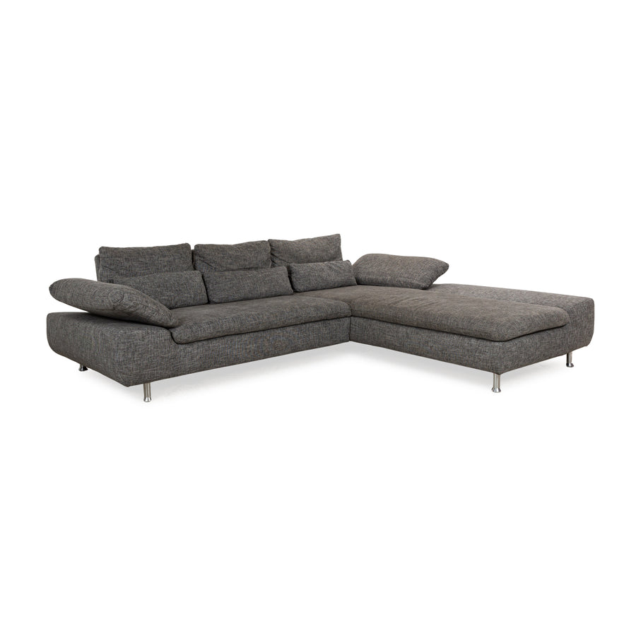 Ewald Schillig Flex Plus Fabric Corner Sofa Grey Recamiere Right Manual Function Sofa Couch