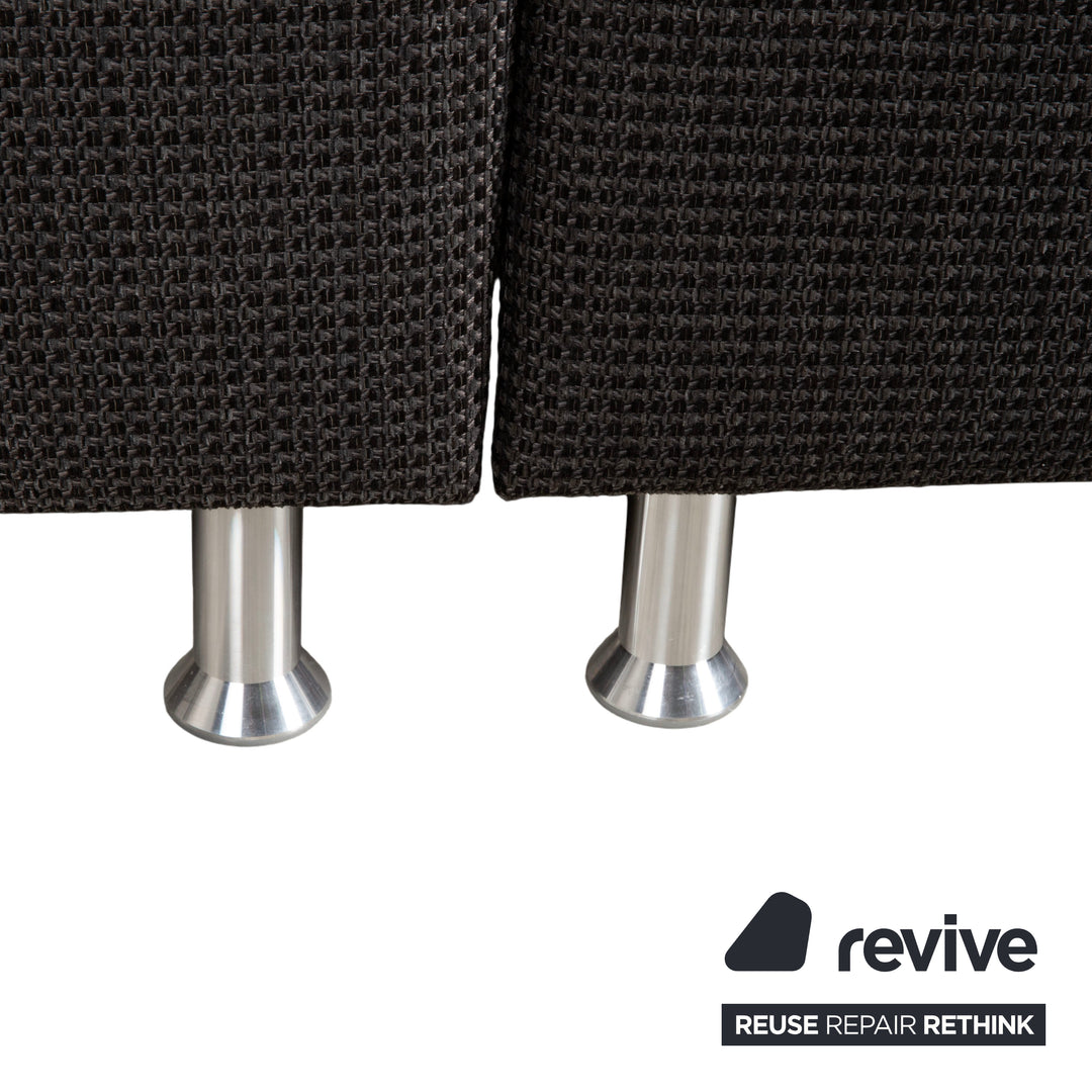 Ewald Schillig Flex Plus Canapé d'angle en tissu Gris Canapé