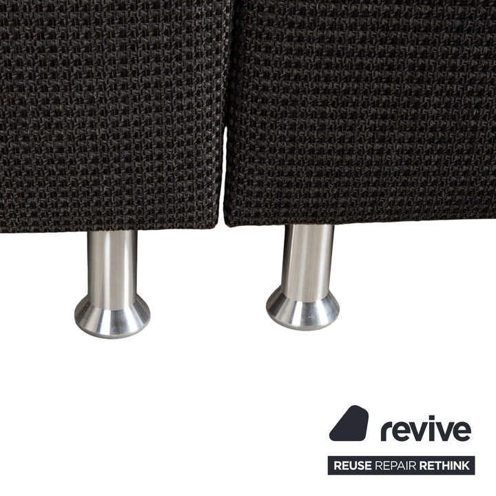 Ewald Schillig Flex Plus Canapé d'angle en tissu Gris Canapé