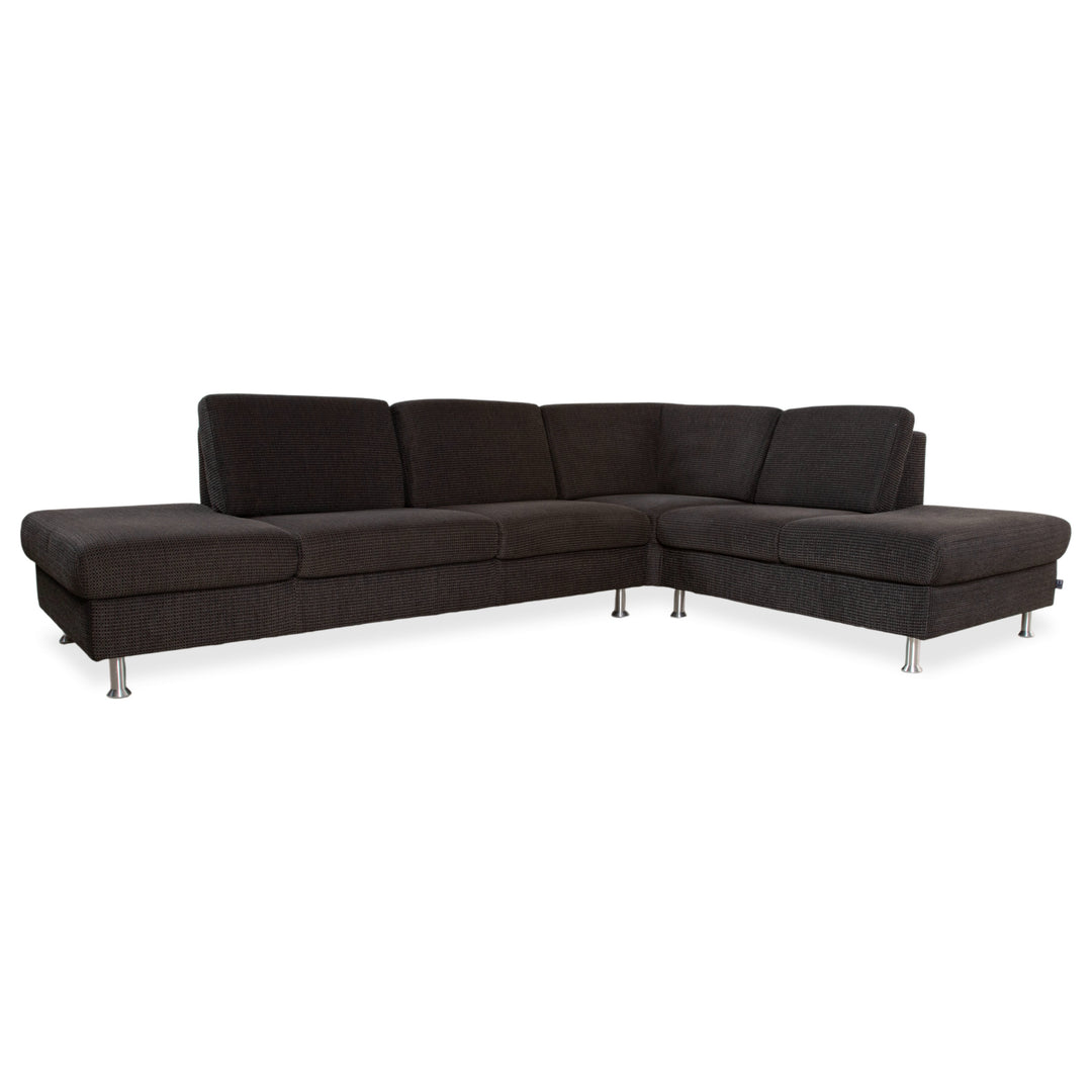 Ewald Schillig Flex Plus Canapé d'angle en tissu Gris Canapé