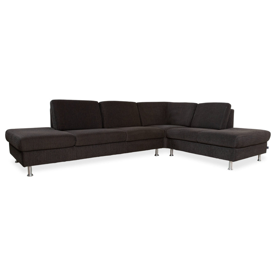 Ewald Schillig Flex Plus Canapé d'angle en tissu Gris Canapé
