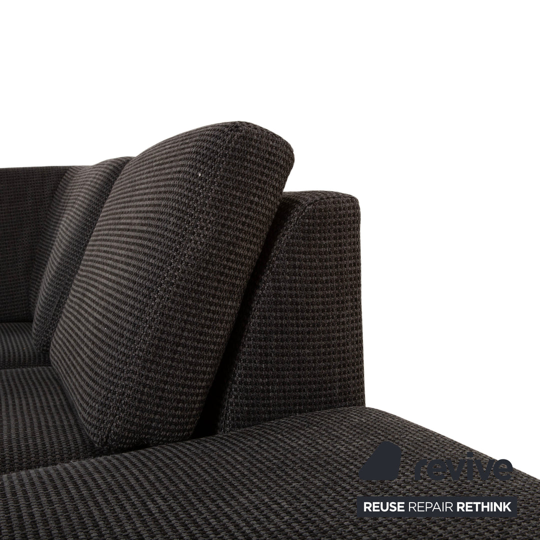 Ewald Schillig Flex Plus Canapé d'angle en tissu Gris Canapé