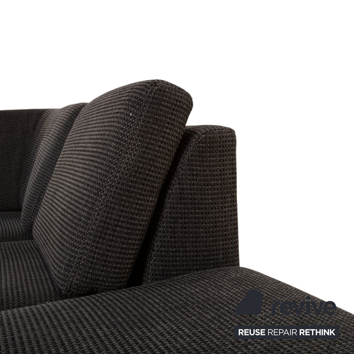 Ewald Schillig Flex Plus Canapé d'angle en tissu Gris Canapé