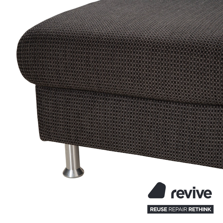 Ewald Schillig Flex Plus Canapé d'angle en tissu Gris Canapé