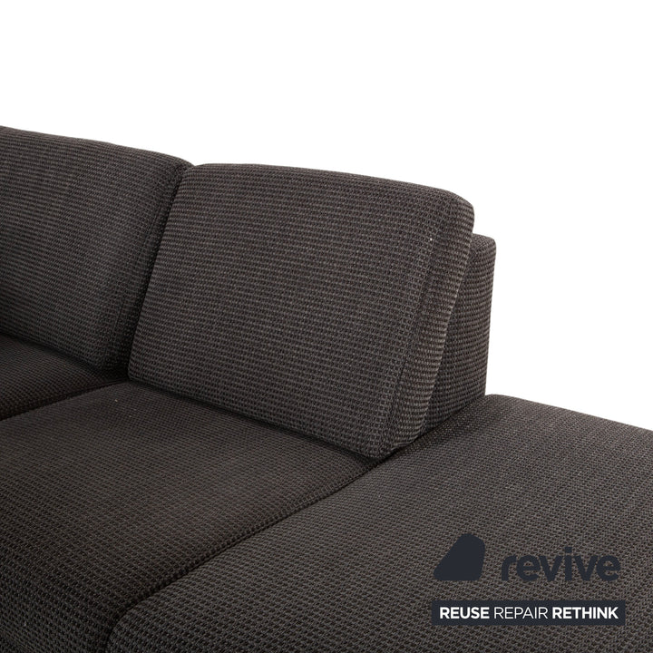 Ewald Schillig Flex Plus Canapé d'angle en tissu Gris Canapé