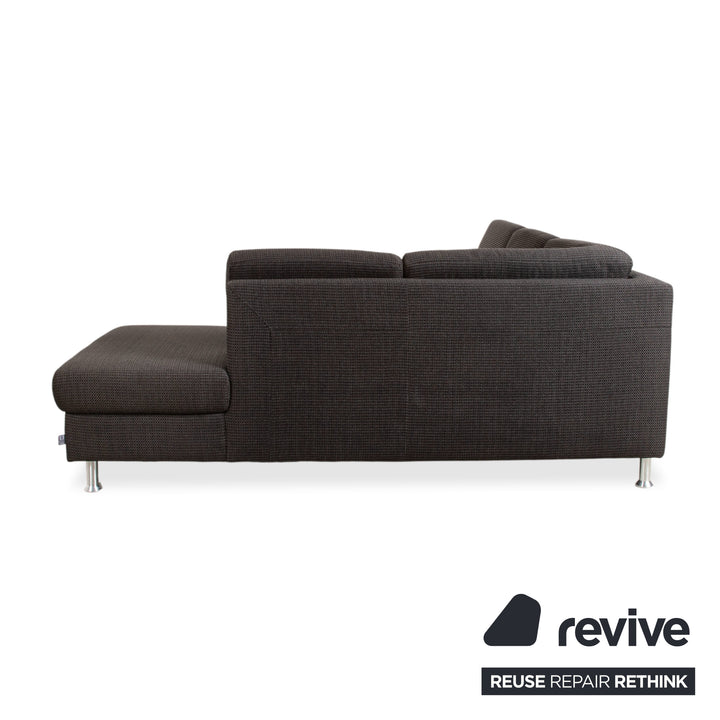 Ewald Schillig Flex Plus Canapé d'angle en tissu Gris Canapé