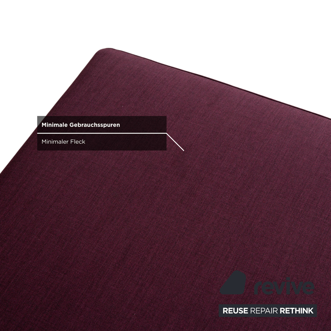 Ewald Schillig Flex Plus Stoff Hocker	Lila Aubergine Rot