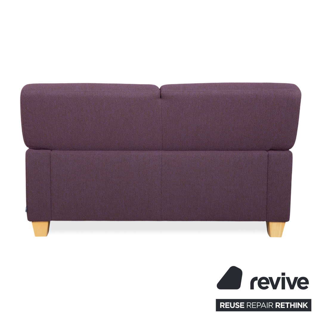Canapé Ewald Schillig Flex Plus en tissu deux places violet