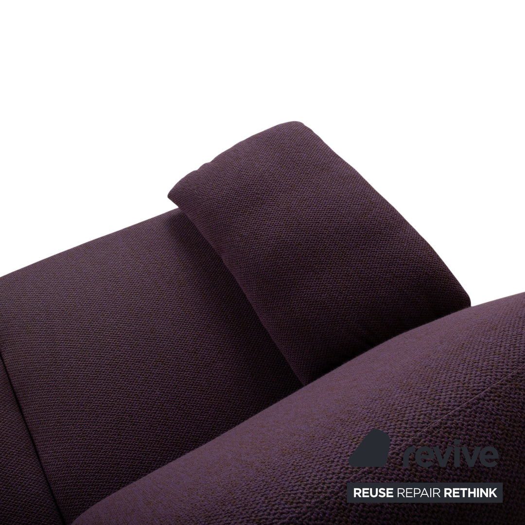 Canapé Ewald Schillig Flex Plus en tissu deux places violet