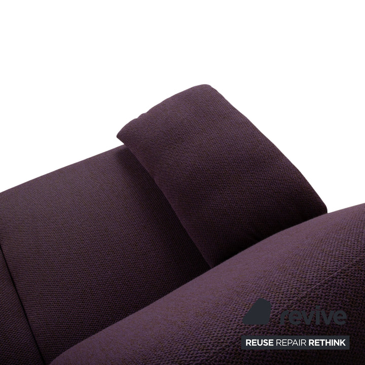 Canapé Ewald Schillig Flex Plus en tissu deux places violet