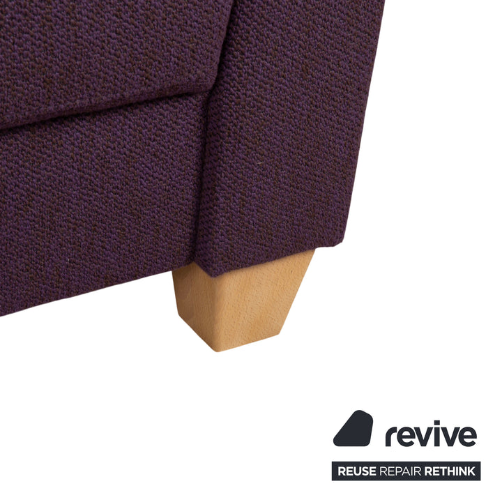 Canapé Ewald Schillig Flex Plus en tissu deux places violet