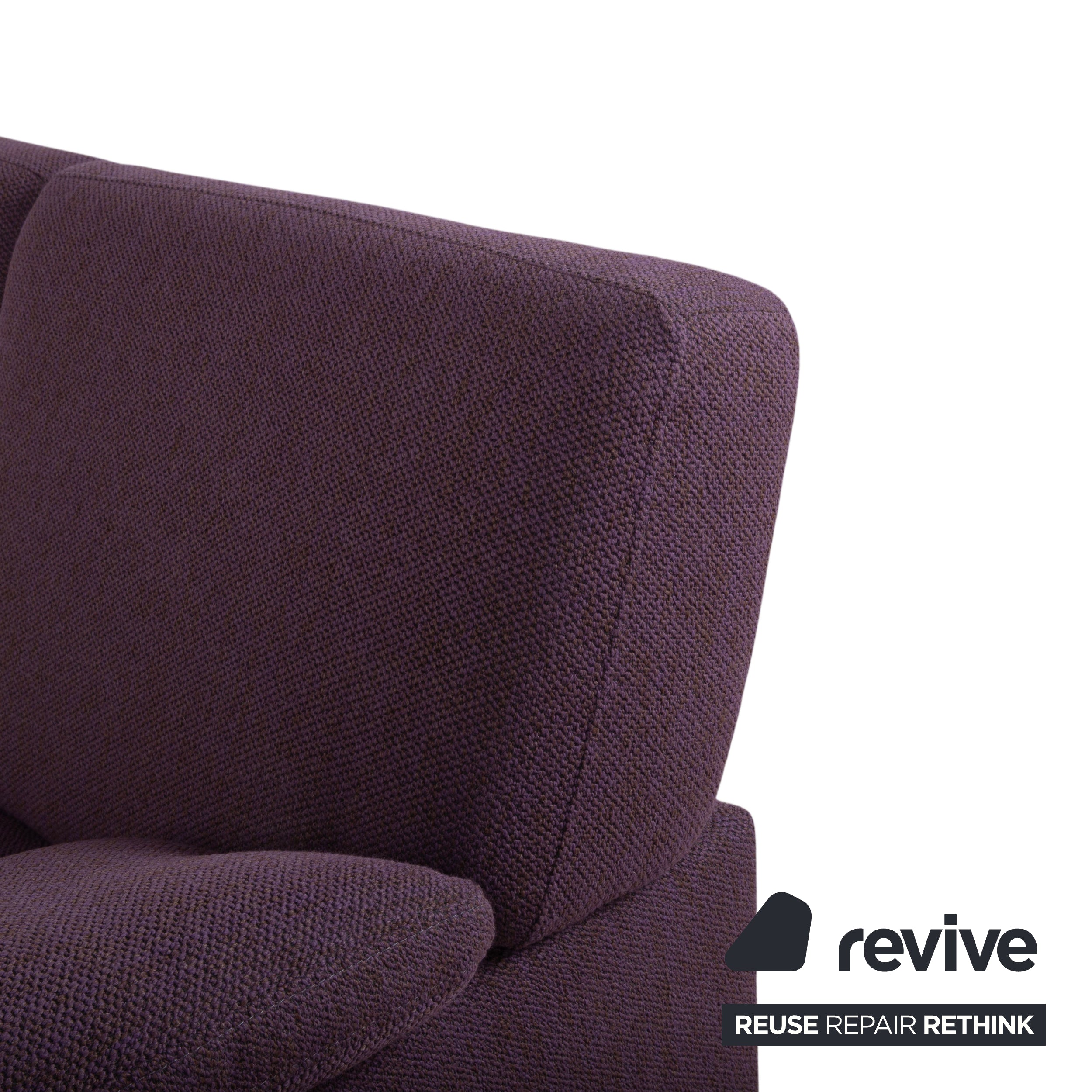 Ewald Schillig Flex Plus Fabric Two-Seater Violet Purple Sofa
