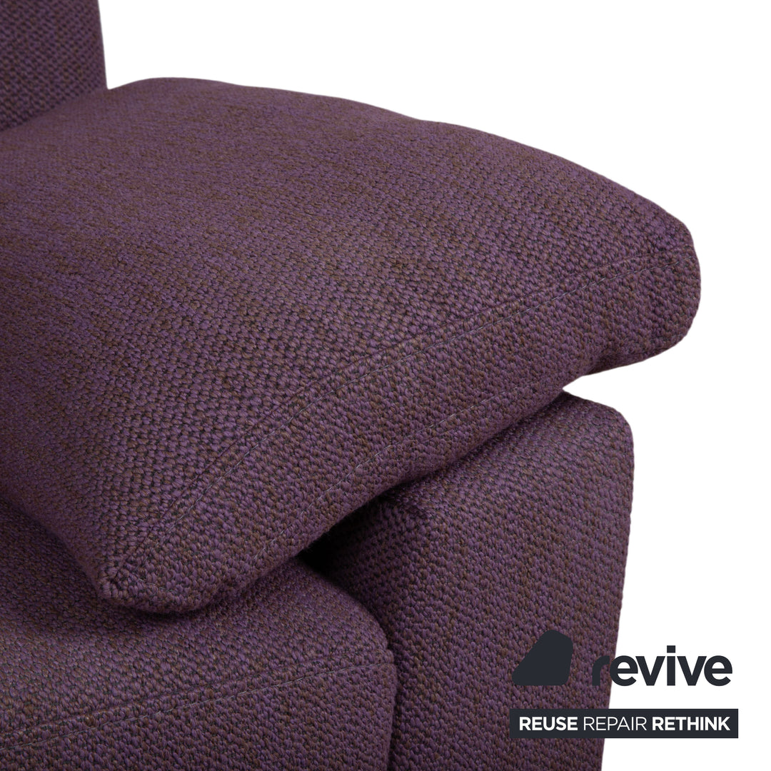 Canapé Ewald Schillig Flex Plus en tissu deux places violet