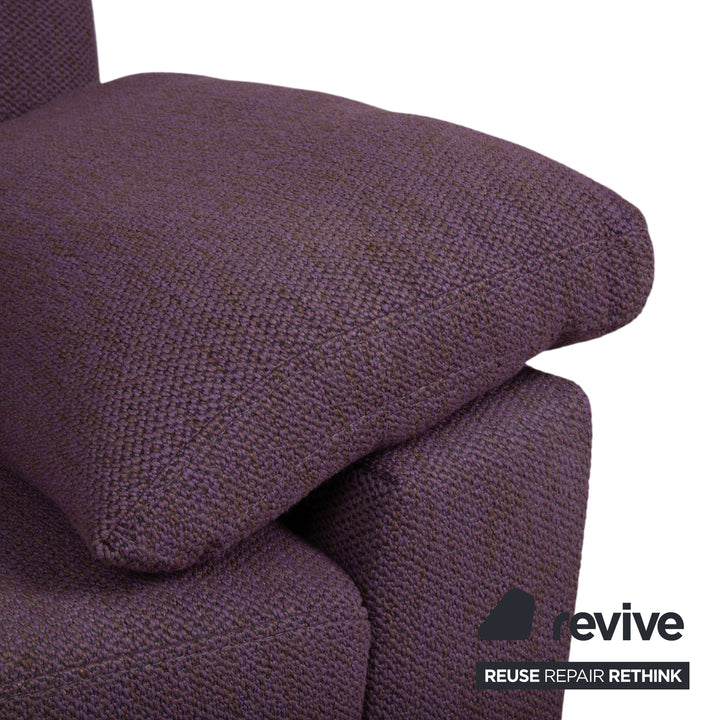 Canapé Ewald Schillig Flex Plus en tissu deux places violet