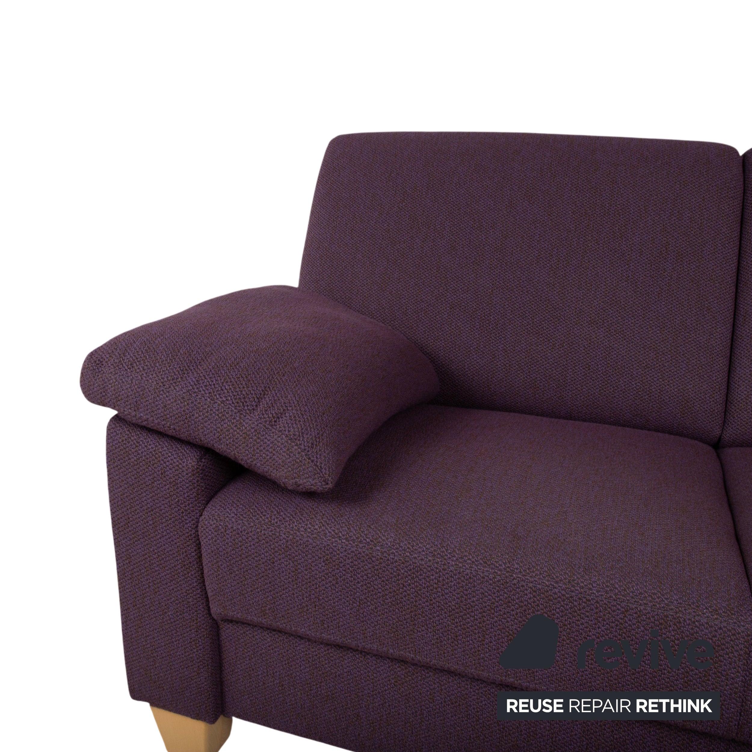 Ewald Schillig Flex Plus Fabric Two-Seater Violet Purple Sofa