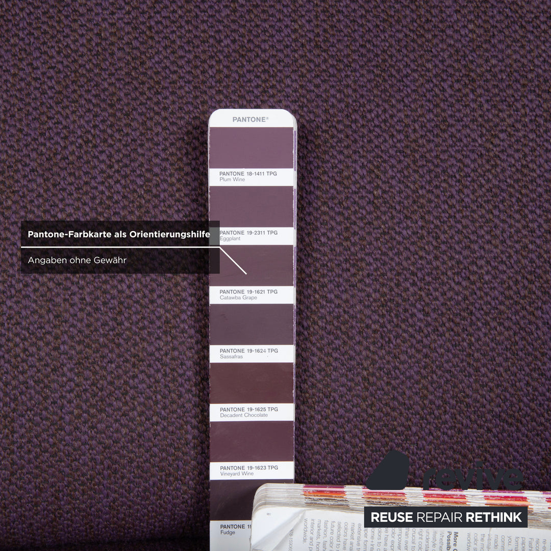 Canapé Ewald Schillig Flex Plus en tissu deux places violet