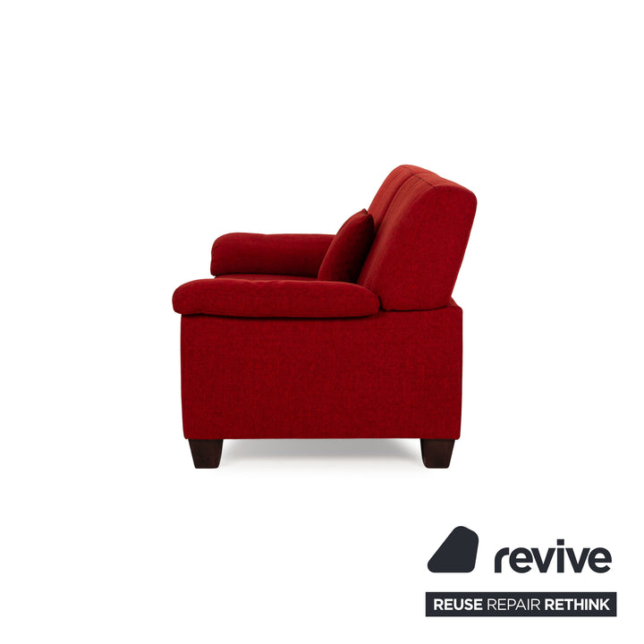 Ewald Schillig Flex Plus Stoff Zweisitzer Rot Sofa Couch