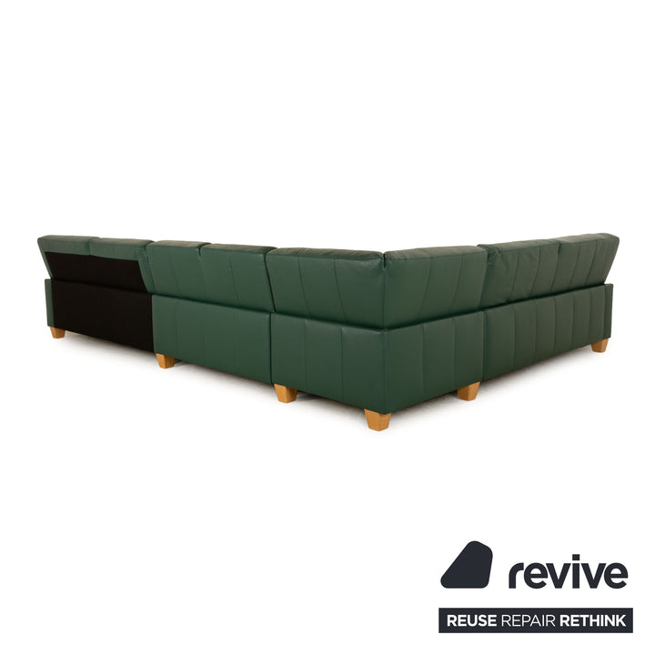 Ewald Schillig Florenz Leder Ecksofa Grün Sofa Couch