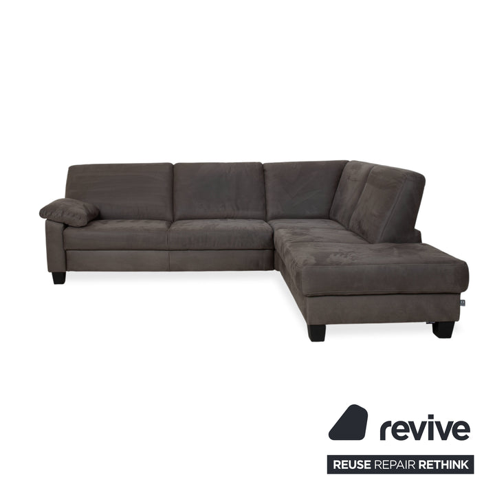 Ewald Schillig Florence Fabric Corner Sofa Grey Anthracite Sofa Couch