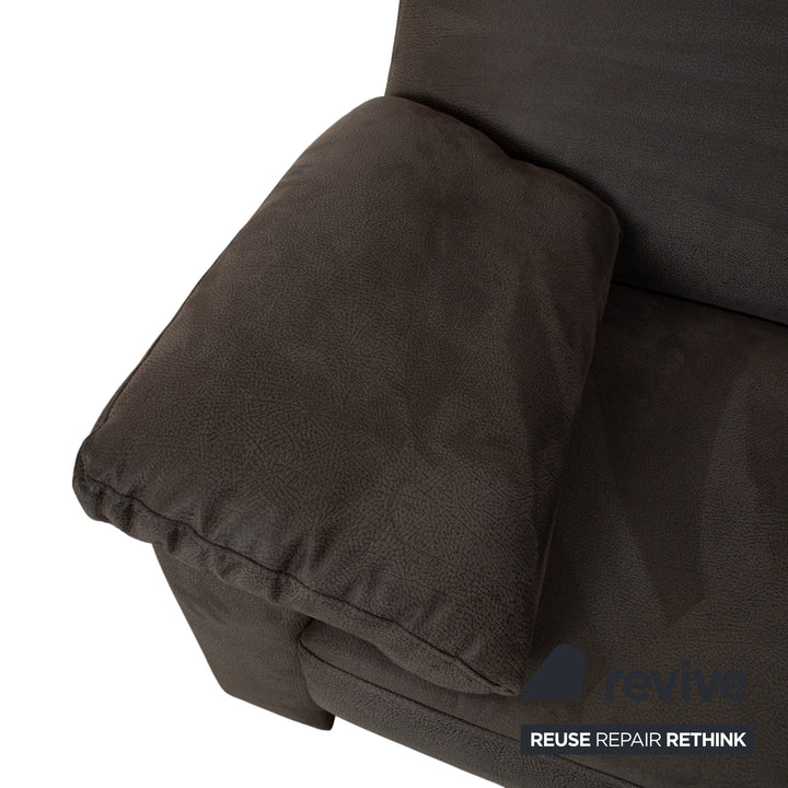 Ewald Schillig Florence Fabric Corner Sofa Grey Anthracite Sofa Couch