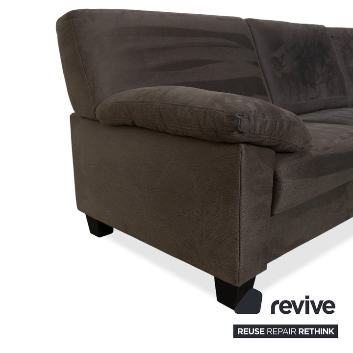 Ewald Schillig Florence Fabric Corner Sofa Grey Anthracite Sofa Couch