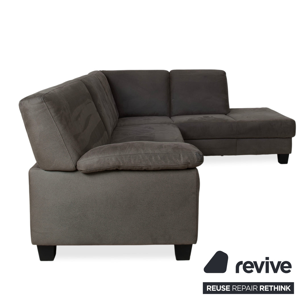 Ewald Schillig Florence Fabric Corner Sofa Grey Anthracite Sofa Couch