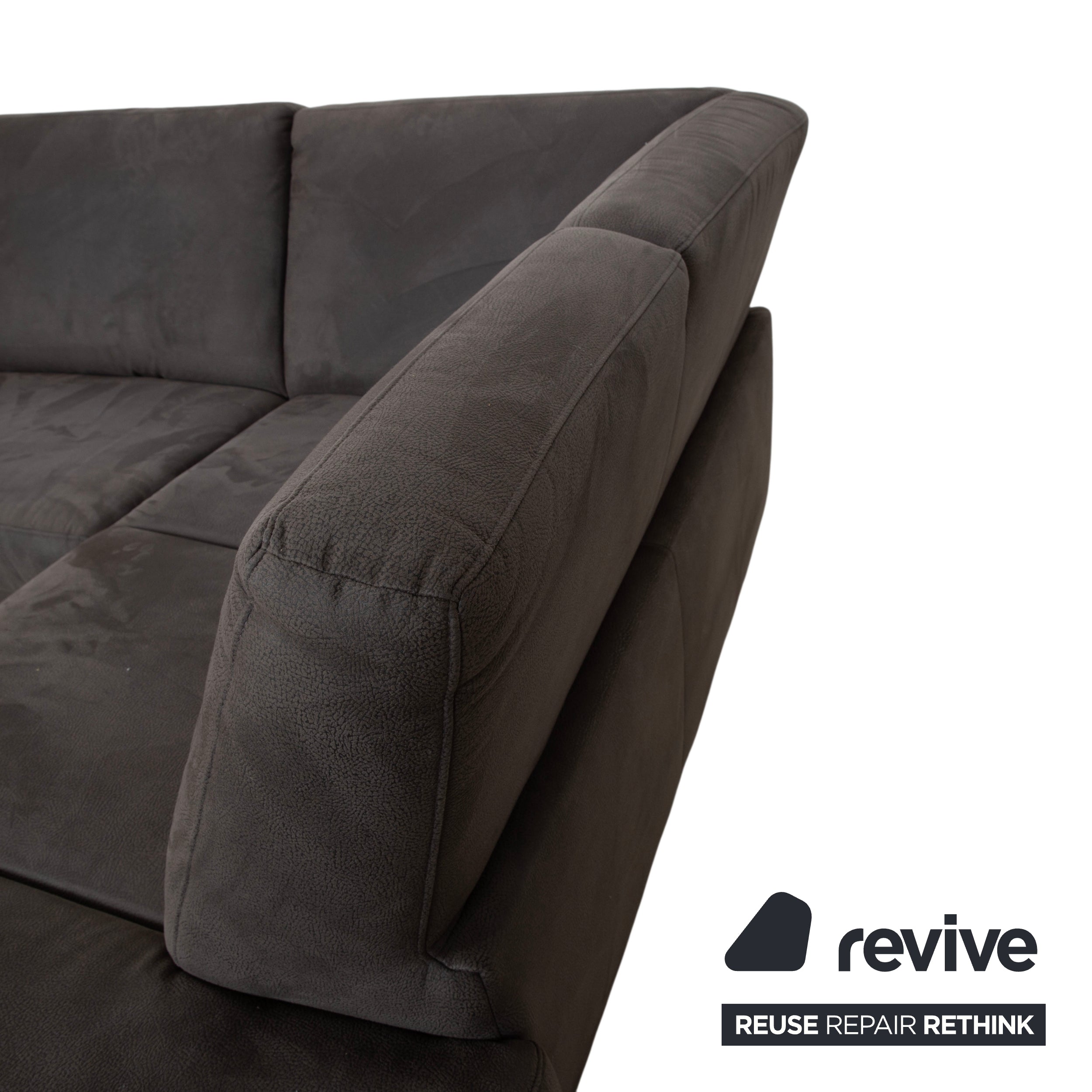 Ewald Schillig Florenz Stoff Ecksofa Grau Anthrazit Sofa Couch