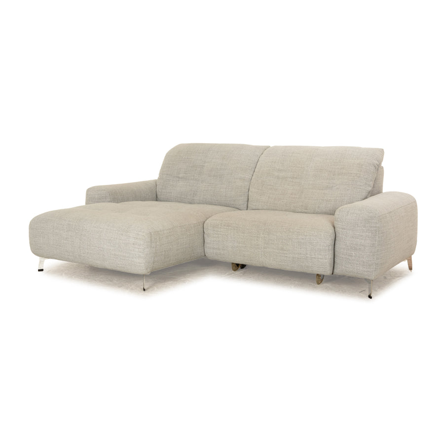 Ewald Schillig Gladiola Plus Stoff Ecksofa Grau Recamiere Links elektrische Funktion Sofa Couch