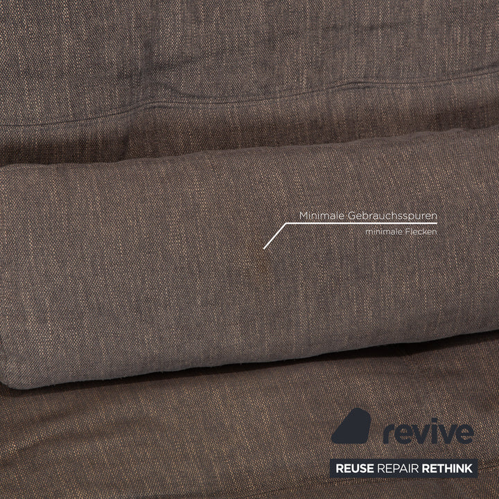 Ewald Schillig Gladiola Plus Stoff Zweisitzer Grau elektrische Funktion