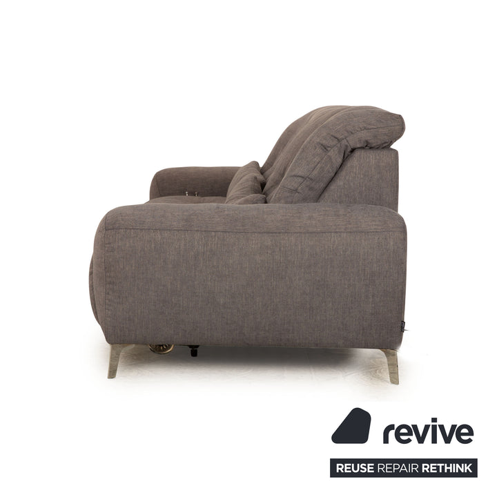 Ewald Schillig Gladiola Plus Stoff Zweisitzer Grau elektrische Funktion