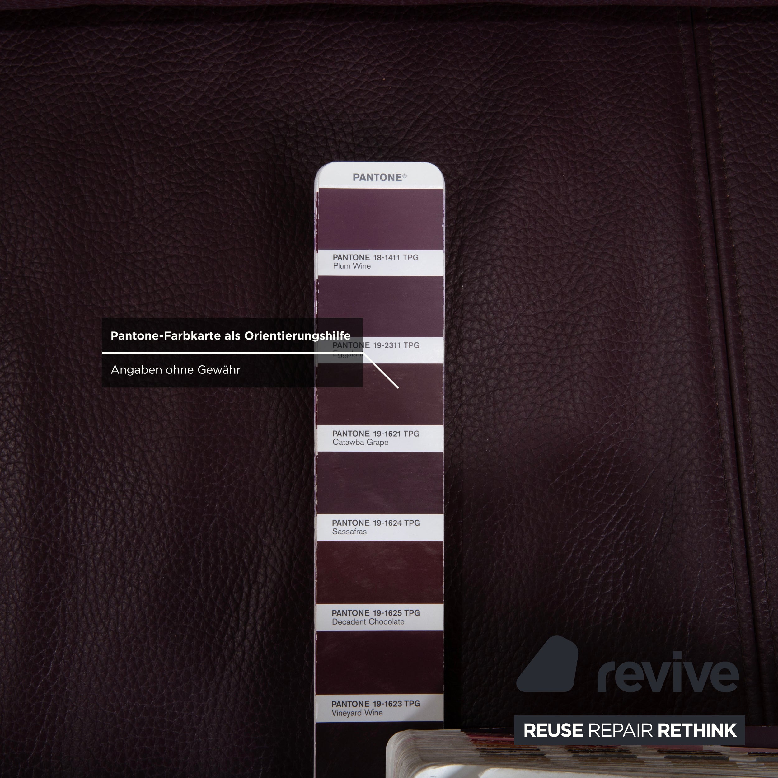 Ewald Schillig Harry Leder Chrom Ecksofa Bordeaux Aubergine Sofa Couch manuelle Funktion