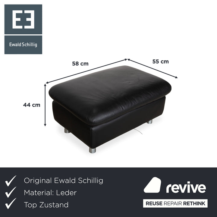 Ewald Schillig Ottoman Black