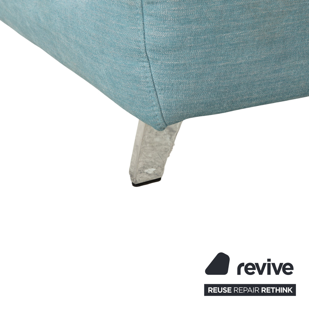 Ewald Schillig Hope Stoff Ecksofa Blau Grün elektrische Funktion Sofa Couch