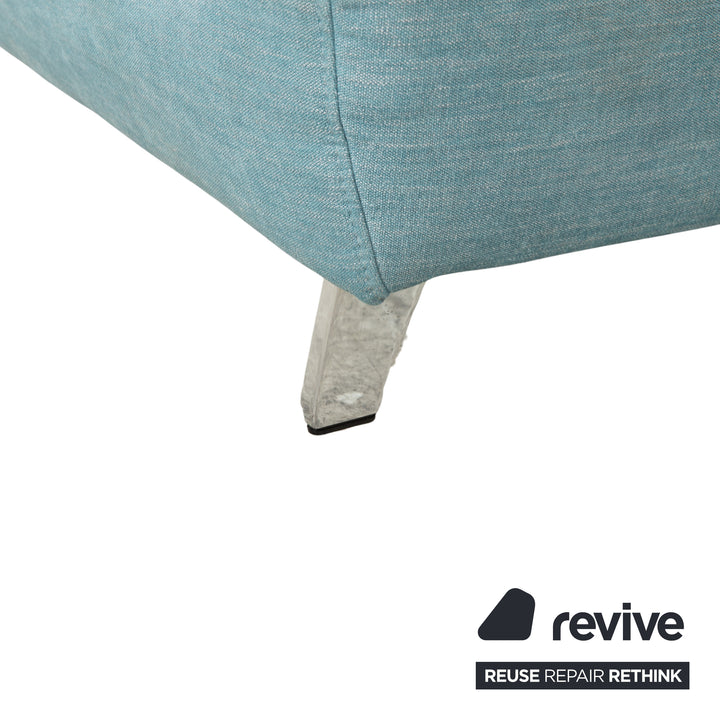 Ewald Schillig Hope Stoff Ecksofa Blau Grün elektrische Funktion Sofa Couch