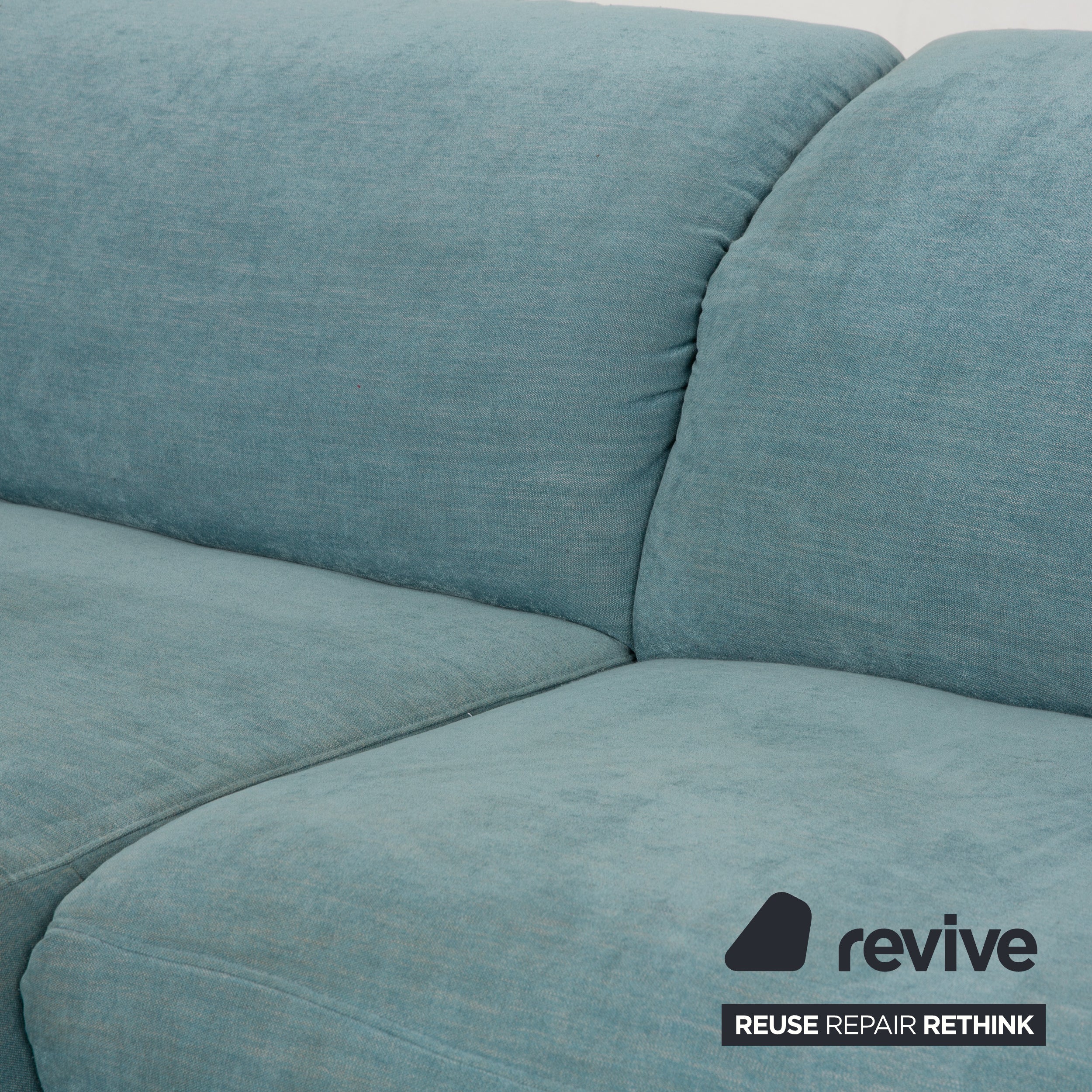 Ewald Schillig Hope Stoff Ecksofa Blau Grün elektrische Funktion Sofa Couch