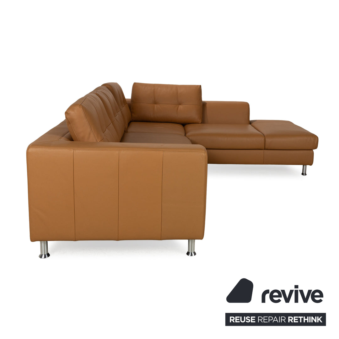 Ewald Schillig Leder Ecksofa Braun elektrische Funktion Sofa Couch