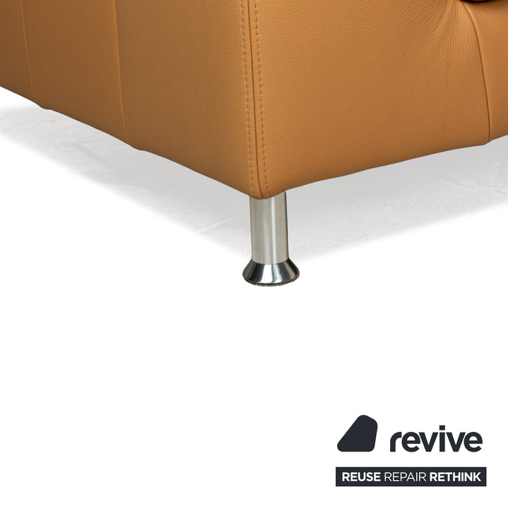 Ewald Schillig Leather Corner Sofa Brown Electric Function Sofa Couch