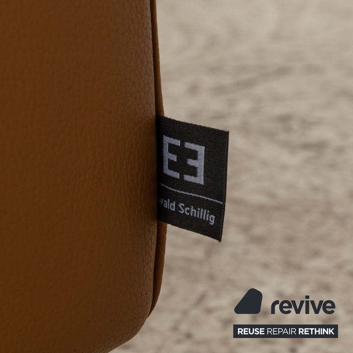 Ewald Schillig Leather Corner Sofa Brown Electric Function Sofa Couch