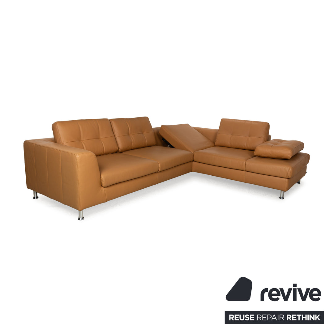 Ewald Schillig Leder Ecksofa Braun elektrische Funktion Sofa Couch