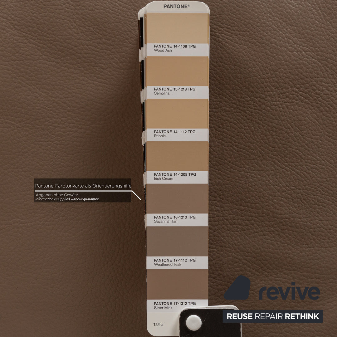 Ewald Schillig Leder Ecksofa Braun Recamiere Links Sofa Couch