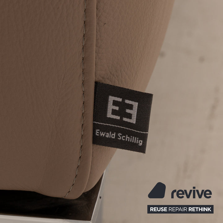 Ewald Schillig Leder Ecksofa Braun Recamiere Links Sofa Couch