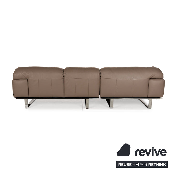 Ewald Schillig Leder Ecksofa Braun Recamiere Links Sofa Couch