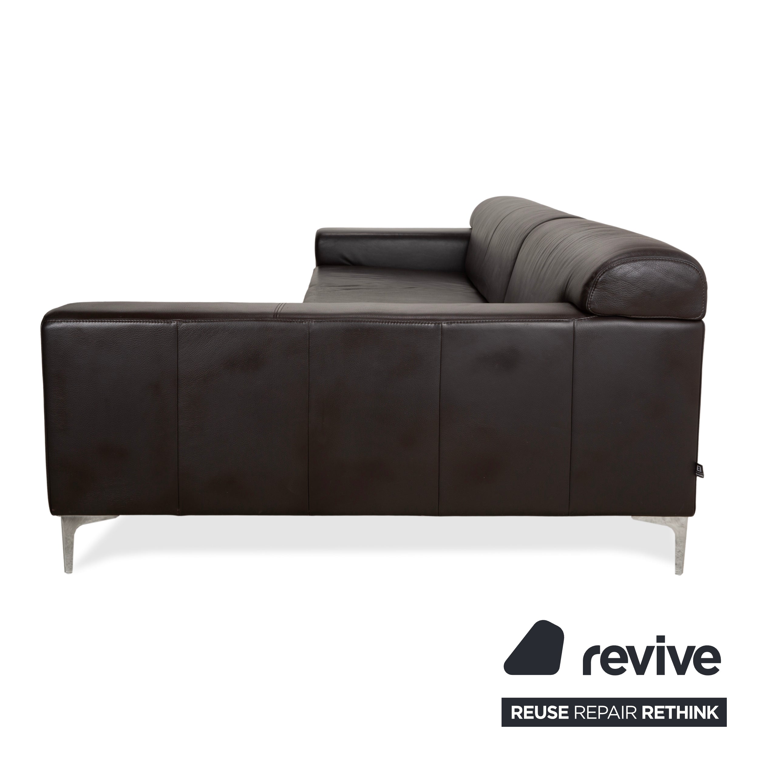 Ewald Schillig Leder Ecksofa Braun Sofa Couch manuelle Funktion