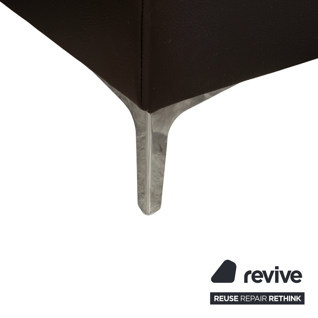 Ewald Schillig Canapé d'angle en cuir marron Canapé Fonction manuelle