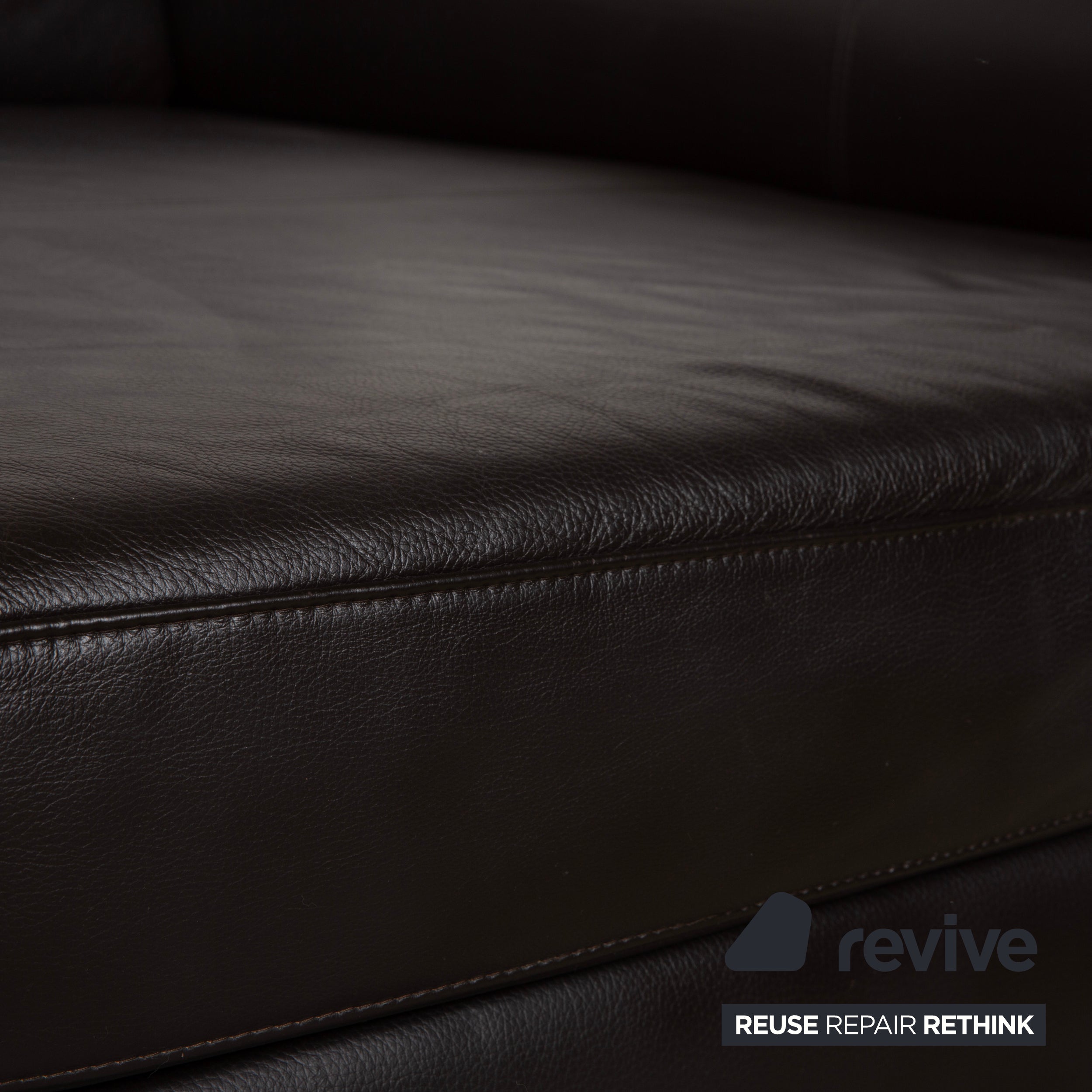 Ewald Schillig Leder Ecksofa Braun Sofa Couch manuelle Funktion